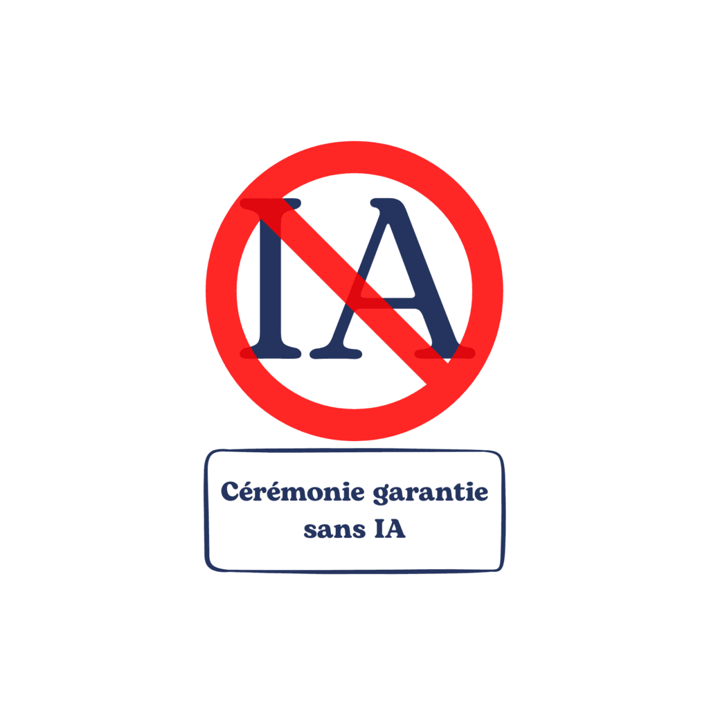 EfféeDora - logo NO IA - cérémonie garantie sans IA